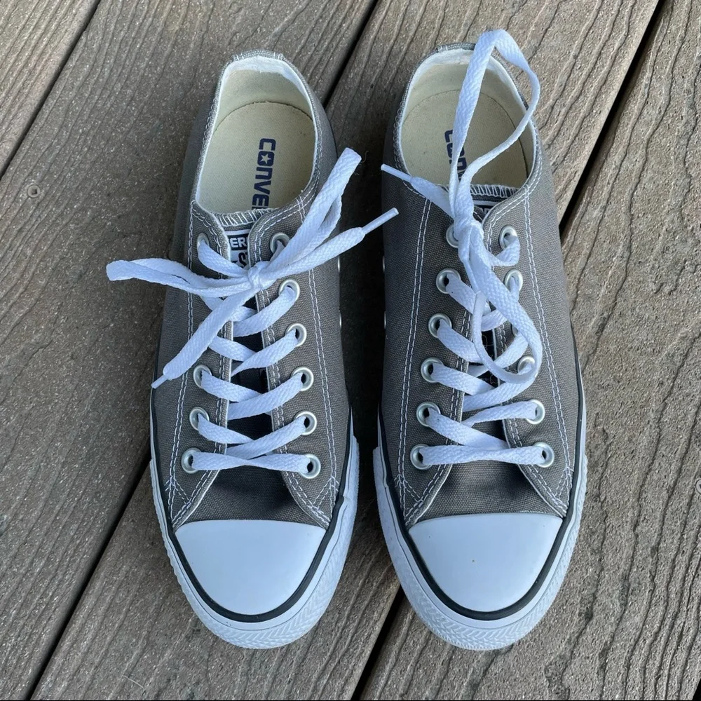 Converse Chuck Taylor All Star Low Top Sneakers - Gray - Picture 1 of 8